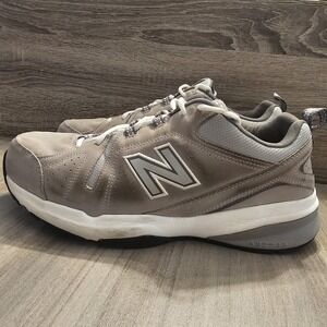 New Balance 608 V5 Training Shoes Gray 3187 Mens Shoes Size 12 (4E)